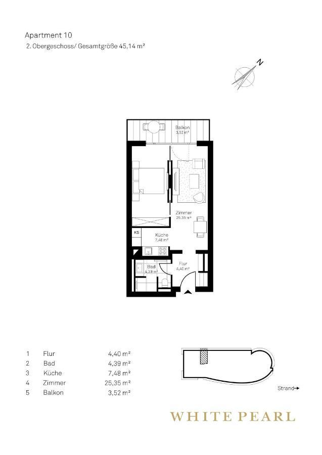 White Pearl Apartment 2.10 Timmendorfer Strand Bagian luar foto